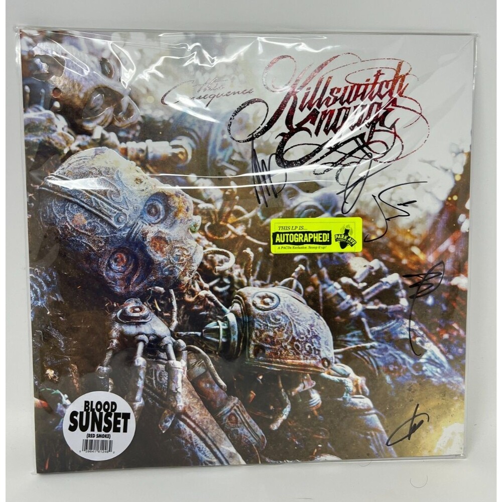 Killswitch Engage - This Consequence - Blood Sunset Vinyl LP SIGNED JACKET